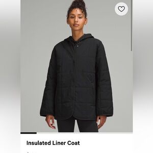 BNWT lululemon - Black XS insulated liner coat